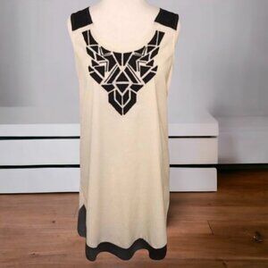 BLU Pepper Hi Low Ivory Sleeveless Tunic‎ or Mini Dress S